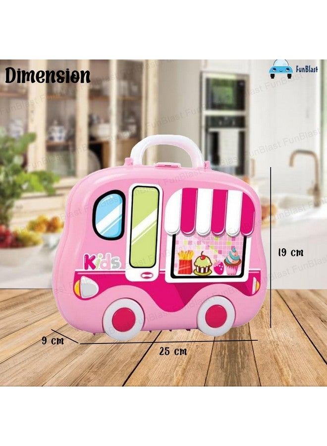 فنبلاست مجموعة مطبخ فن بلاست للأطفال مع حقيبة حمل - ألعاب تظاهرية للبنات والأولاد من سن 3 سنوات فما فوق - متعددة الألوان؛ 26 قطعة - Image 2