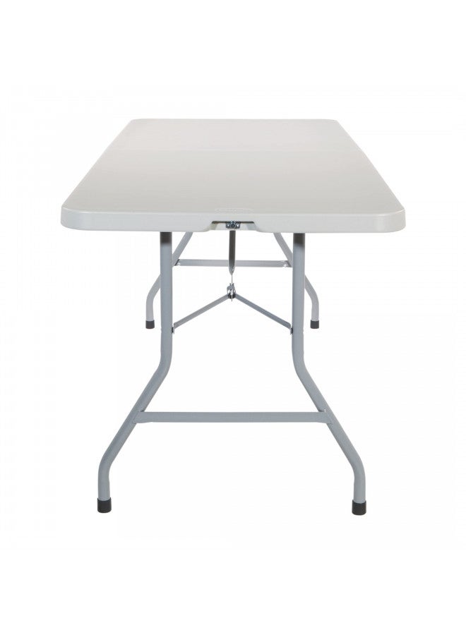 Office Star Resin Rectangle Center-Folding Portable Table for Picnics, Camping, and Tailgating, 6 Feet - Image 5