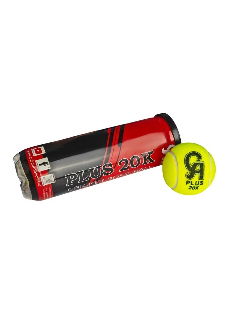 CA Plus 2Ok Cricket Tennis Ball - 3Pack Tape Ball Crickets Balls - Image 2