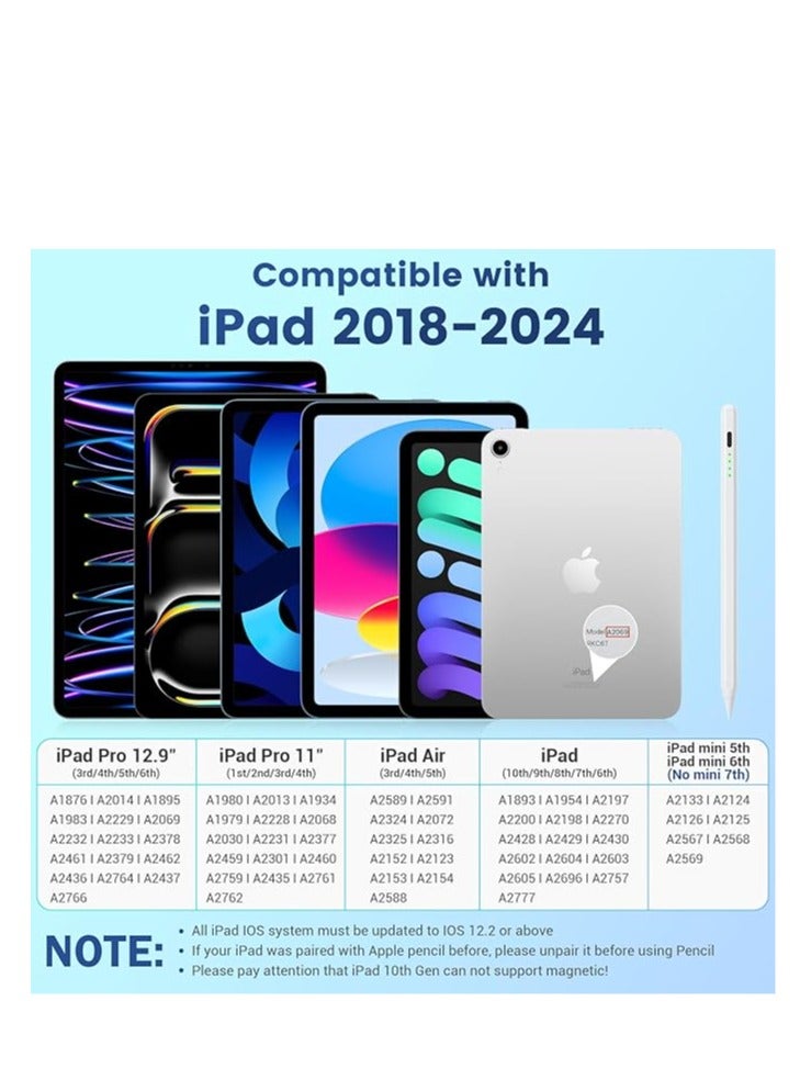 Capacitive stylus suitable for Apple iPad Pro white (2 pen tips included) - Image 2