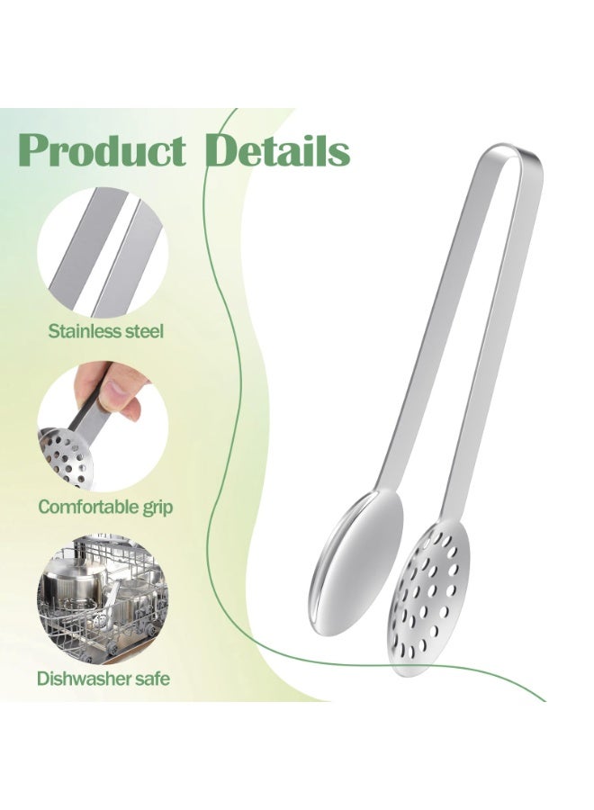 PAWSONIFY 3pcs Tea Bag Squeezer Tongs, Stainless Steel Strainer Spoons Teabag Clips Tool Practical Strainer Tea Accessories - Image 3