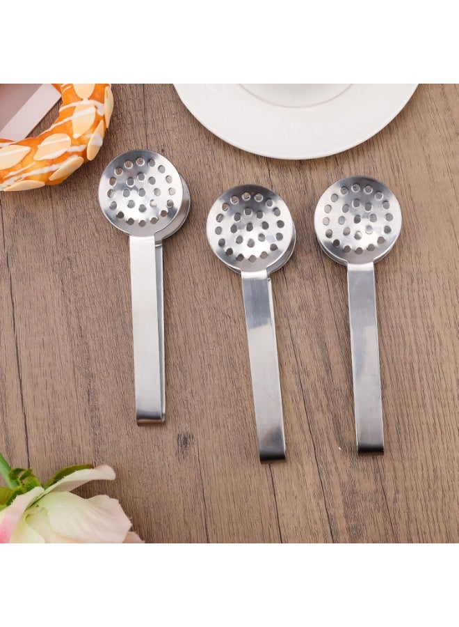 PAWSONIFY 3pcs Tea Bag Squeezer Tongs, Stainless Steel Strainer Spoons Teabag Clips Tool Practical Strainer Tea Accessories - Image 5