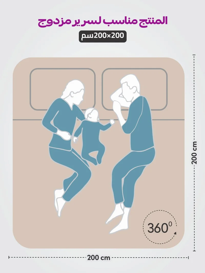 Donetella Bedding Fitted Sheet - Fits 200x200 Cm For Super King Bed - 3 Pcs (1 Fitted Sheet and 2 Pillowcases) - 35 Cm Deep Pocket - Solid Bed Sheet