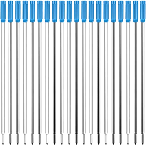 Unibene Cross Compatible Ballpoint Pen Refills 20 Pack, 1.0mm Medium Point-Blue, Smooth Writing Replaceable German Ink Refill - Image 1