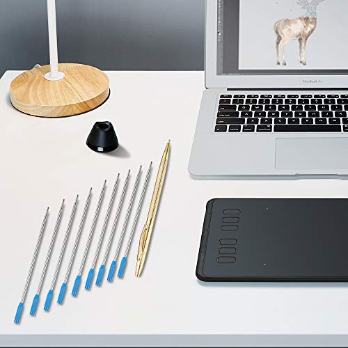 Unibene Cross Compatible Ballpoint Pen Refills 20 Pack, 1.0mm Medium Point-Blue, Smooth Writing Replaceable German Ink Refill - Image 5