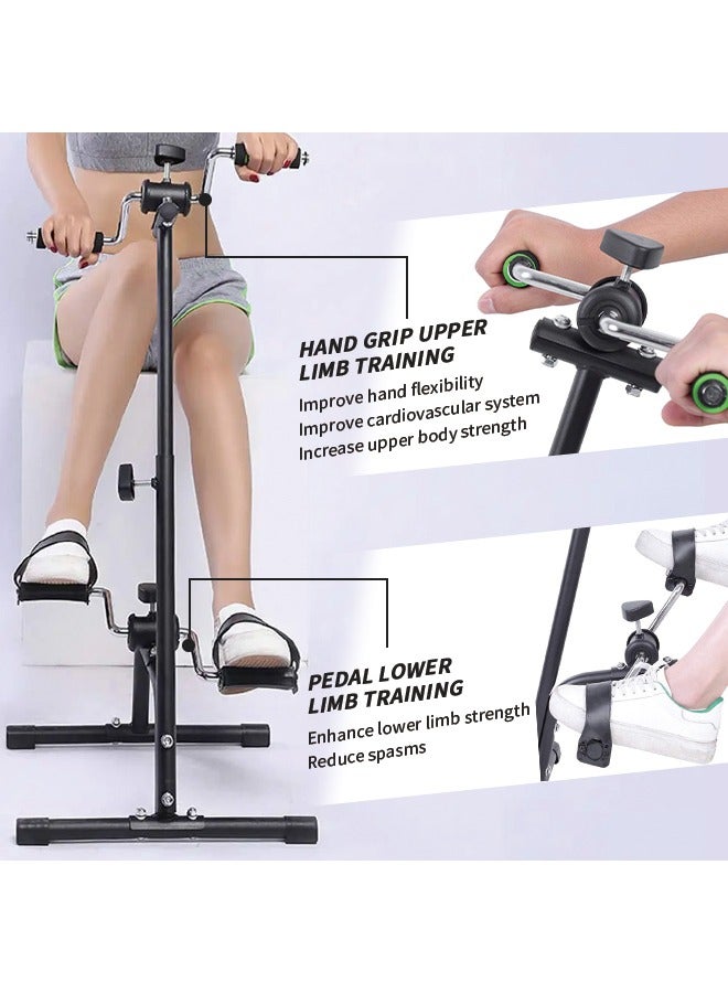 Generic 2 in 1 Pedal Exerciser Bike for Seniors, Adjustable Leg Exerciser, Fitness Equipment for Exercising Hands and Feet, Suitable for stroke rehabilitation and whole body exercise - Image 3