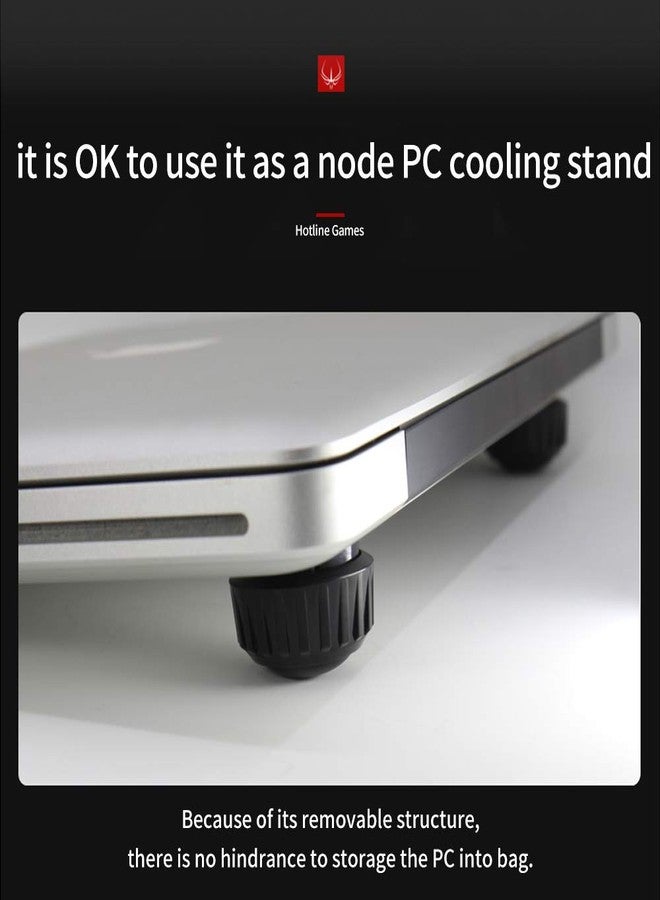 HOTLINE GAMES HOTLINEGAMES H2 Keyboard Stand Ergonomic Keyboard Riser Laptop Stand Notebook Stand Keyboard Holder Laptop Cooler Laptop Cooling pad (Black) - Image 3