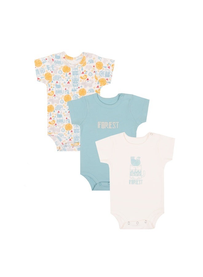 بادي سوت قطن عبوة 3 قطع بيبي للجنسين