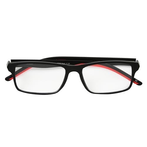 Ironman Foster Grant IRONMAN Mens Endeavor Square Reading Glasses BLACK 15x - Image 3