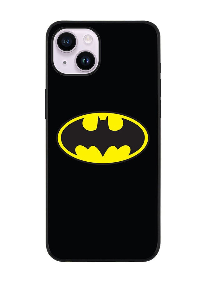 Stylizedd Rugged Black edge case for Apple iPhone 14 Plus Slim fit Soft Case Flexible Rubber Edges Anti Drop TPU Gel Thin Cover - The Bat - Image 1