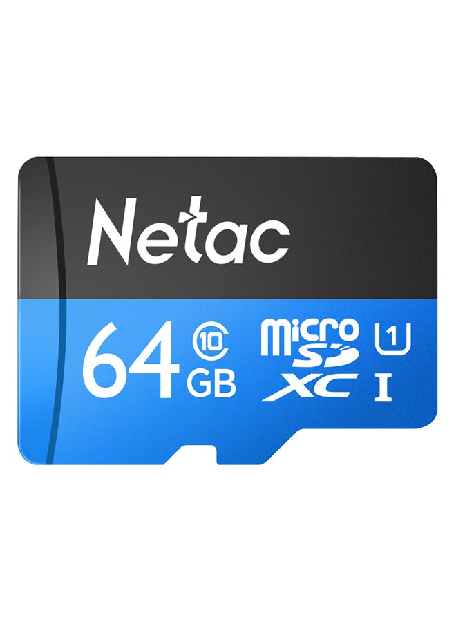 Netac P500 MicroSDXC Memory Card Blue/Black - Image 1