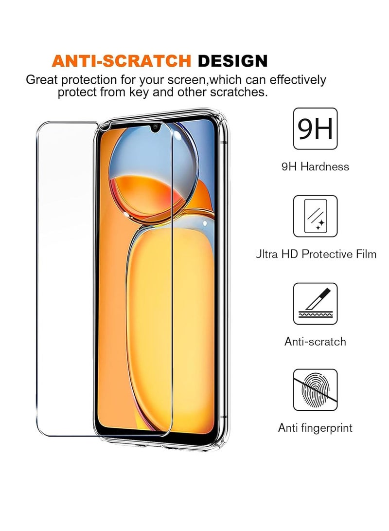 HEXABEX Tempered Glass for Redmi 12C Glass Screen Protector Compatible with Redmi 12C Clear - Image 4