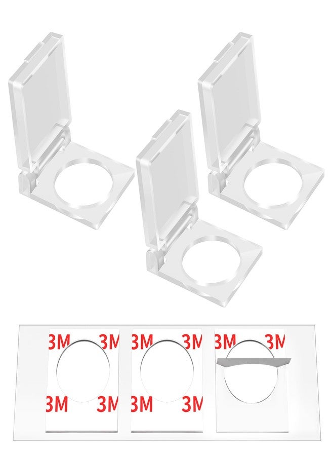 DaierTek 22mm Push Button Cover Child Proof Transparent Safety Power Button Switch Cover Guard Protector for Computer PC Desktop -3Pack - Image 1