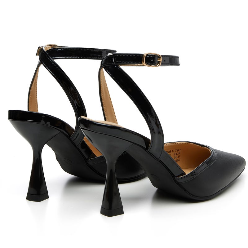 Trary Heels Women Pumps Closed Toe Ankle Strap Pointed Toe Heeled Sandals for Women Stiletto Wedding Dress Shoes - Image 3