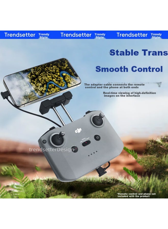 trendsetter Compatible With Dji Connection Cable, Data Cable For Mavic 3/air2/2s/mini2 Drone Remote Controller, Dual-head Type-c Adapter Cable For Apple 16/15 Huawei - Image 3