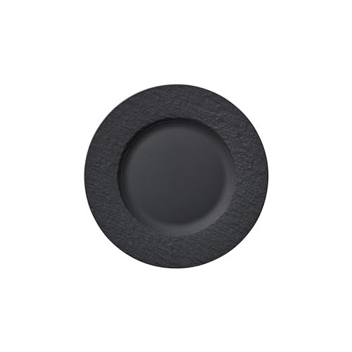 Villeroy & Boch Villeroy & Boch Manufacture Rock Salad Plate, 8.5 in, Premium Porcelain, Gray  - Image 1
