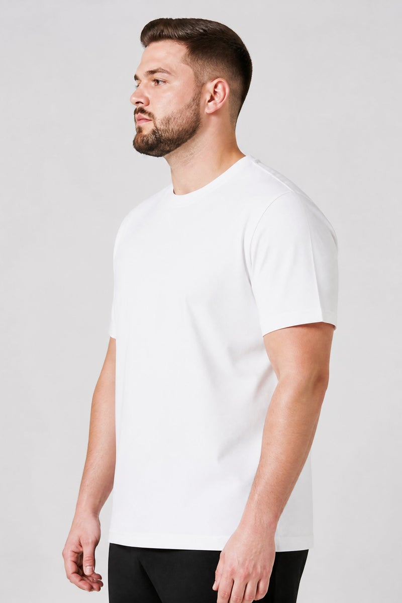 Gaiam Men Slim Fit Short Sleeve Training T-Shirt, White - Image 2