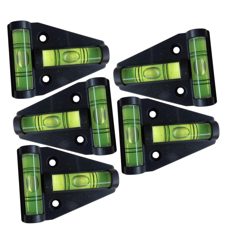 T Shape Mini Bubble Level 5Pcs With Mounting Holes For Workshop Furniture DIY - Image 2