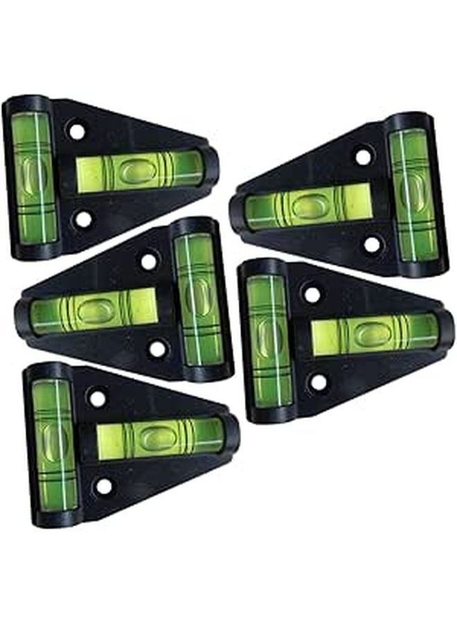T Shape Mini Bubble Level 5Pcs With Mounting Holes For Workshop Furniture DIY - Image 1