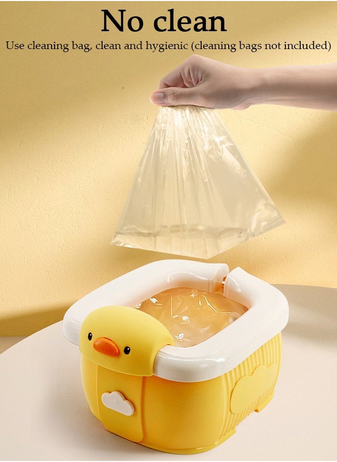 DUNISO Folding Potty Training Toilet for Kids, Folding Car potty with Storage Bags, Travel Potty Chair for Kids, Portable Toilet for Camping Outdoor and Indoor  - Image 5