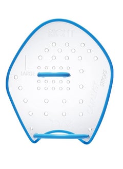 TYR Catalyst Stroke Training Paddles Small – Acrylic, Durable K-Resin, Silicone Straps, Enhances Strength & Technique, Clear Design for Optimal Hand Positioning, Multiple Resistance Options  - Image 1