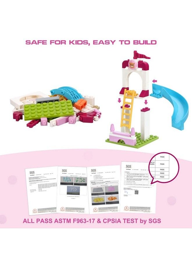 Generic - Girls Friends Pet Building Sets 244 Pieces Doggy Day Care Building Kit, Pet Playground With Slide, Animal Puppy Playset With 2 Dogs And 2 Cats Figures Toy, Education Building Toys Gift For Kid Aged 6+ - Image 1