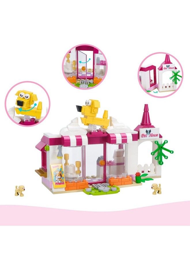 Generic - Girls Friends Pet Building Sets 244 Pieces Doggy Day Care Building Kit, Pet Playground With Slide, Animal Puppy Playset With 2 Dogs And 2 Cats Figures Toy, Education Building Toys Gift For Kid Aged 6+ - Image 1