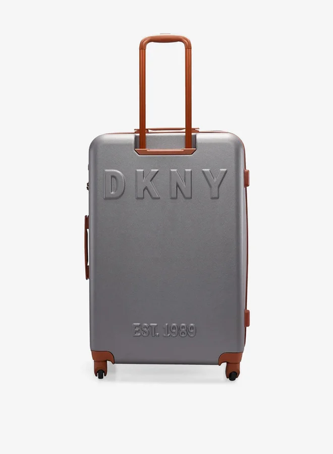 DKNY Men's Logo Detail Hardcase Trolley Bag with Retractable Handle 28-L - Check-In