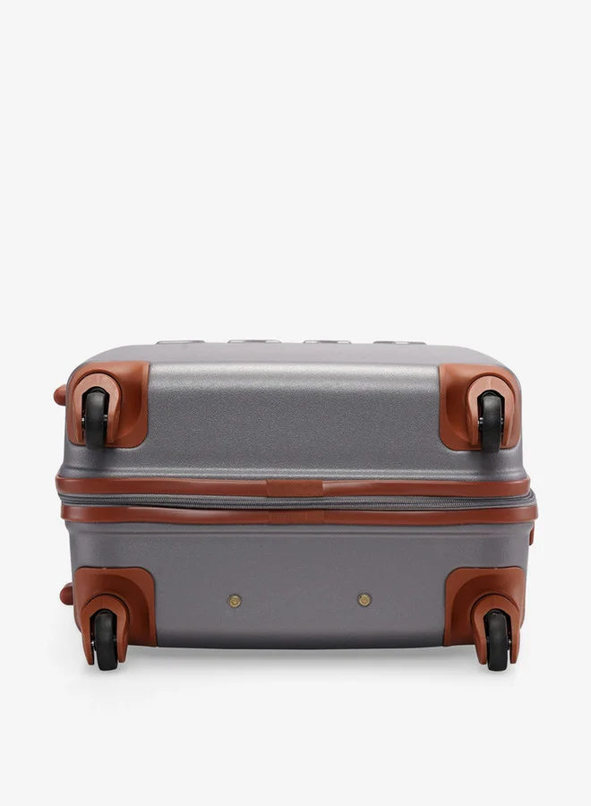 DKNY Men's Logo Detail Hardcase Trolley Bag with Retractable Handle 28-L - Check-In