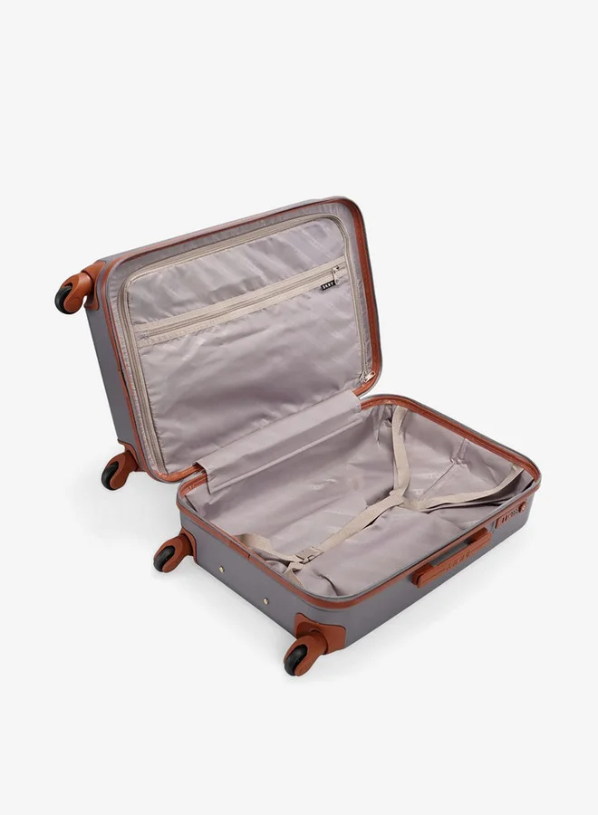 DKNY Men's Logo Detail Hardcase Trolley Bag with Retractable Handle 28-L - Check-In