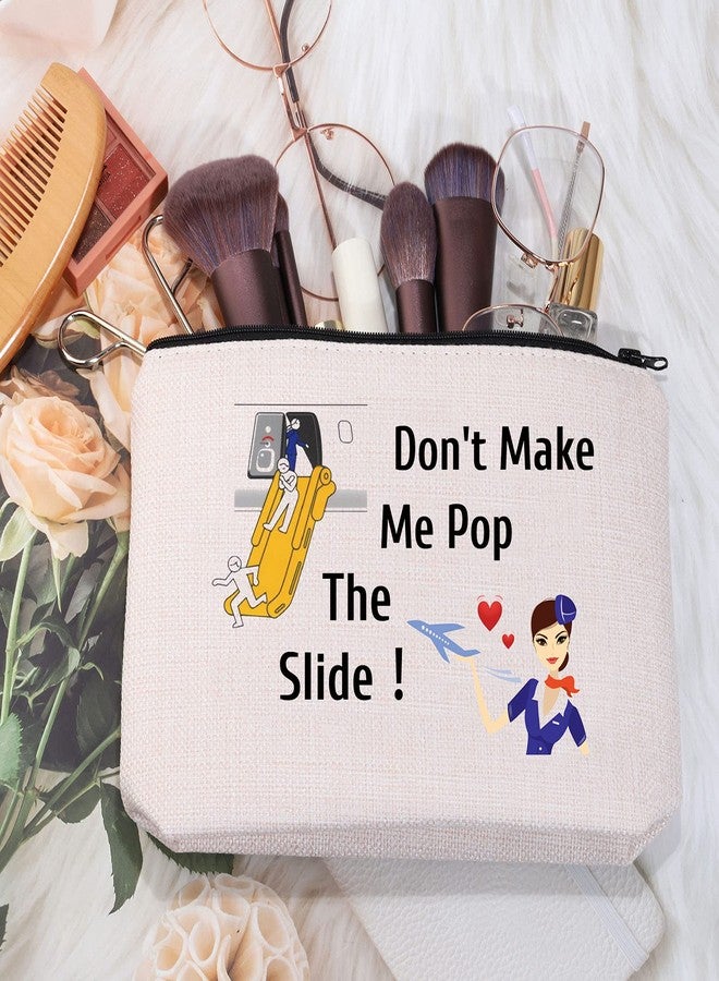 MEIKIUP Air Stewardess Cosmetic Bag Flight Attendant Gifts Stewardess Aviation Makeup Pouch Flight Graduation Gift (Pop The Slide bag) - Image 5