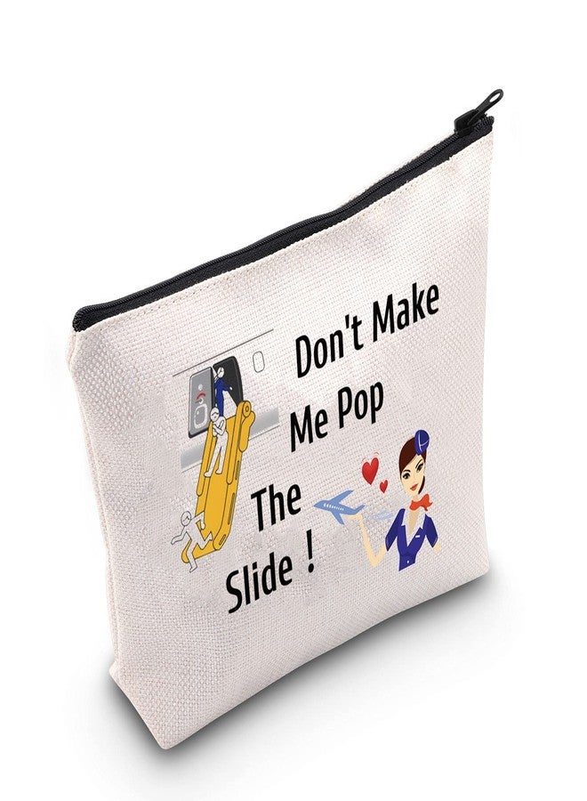 MEIKIUP Air Stewardess Cosmetic Bag Flight Attendant Gifts Stewardess Aviation Makeup Pouch Flight Graduation Gift (Pop The Slide bag) - Image 1