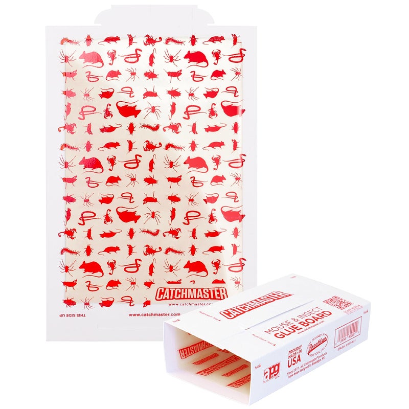 Catchmaster Multi-Catch Mouse Trap 12-Pack Refill, Humane Mouse Traps Indoor for Home, Includes Replaceable Glue Boards, Live Catch Pest Control for Garage & Shed - Image 1