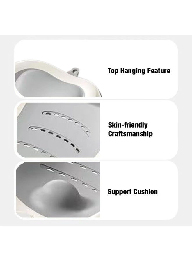 Bukela Baby Bath Support, Foldable Infant Bathtub for Newborn Babies 0-6 Months, Soft Sink Baby Bath Tub (Grey) - Image 5