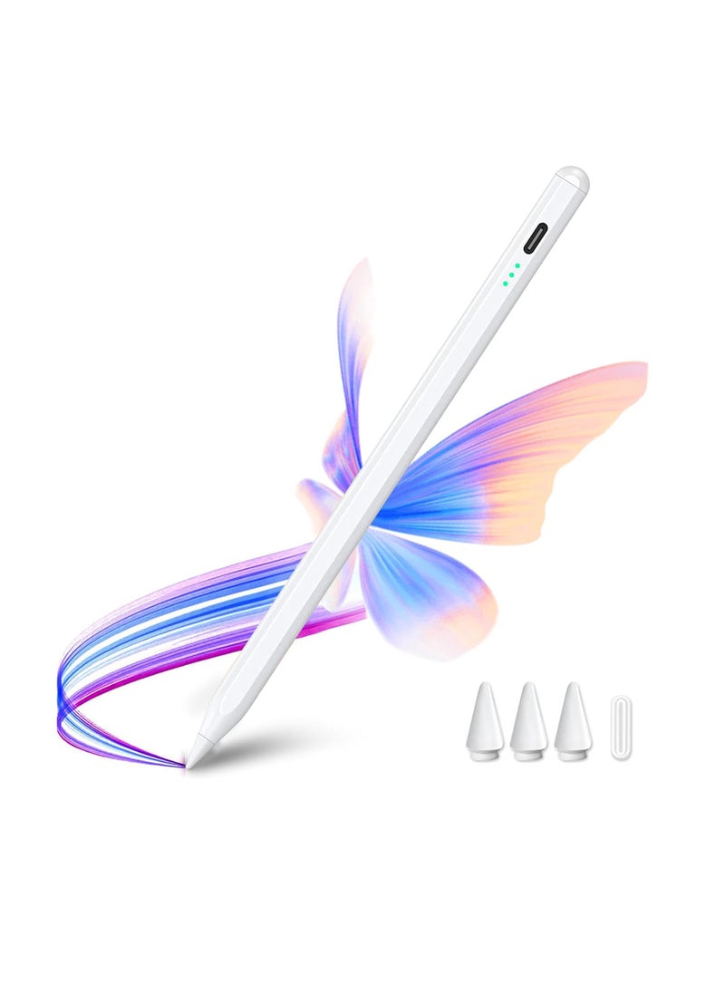 iPad Pen P1 for iPad 10th/9th Generation, iPad Stylus Pen with Upgraded 500mAh Battery | Palm Rejection | Magnetic Adsorption | Tilt Technology | Precision Stylus Pen for iPad 2018-2024  - Image 1
