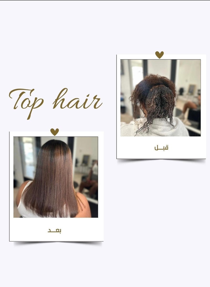 توب هير بروتين شعر برازيلي غني بالكولاجين وخالٍ من الفورمالين  – 1000 مل - Image 3