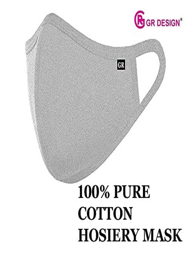 GR DESIGN Cotton Anti Pollution 3 Layer Reusable Face Mask. (3) - Image 3