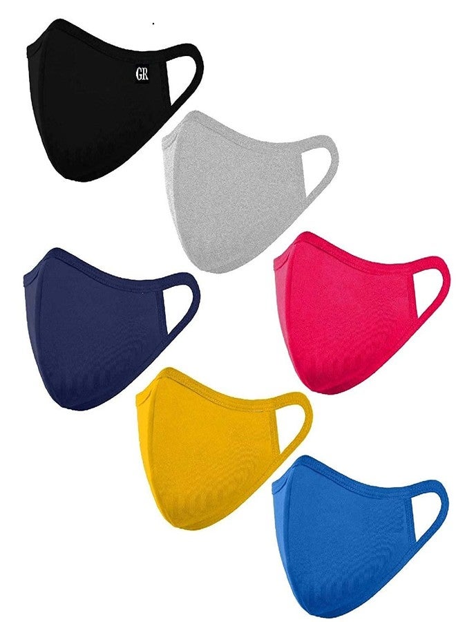 GR DESIGN Cotton Anti Pollution 3 Layer Reusable Face Mask. (3) - Image 1