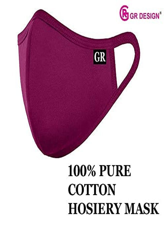 GR DESIGN Cotton Anti Pollution 3 Layer Reusable Face Mask. (3) - Image 2