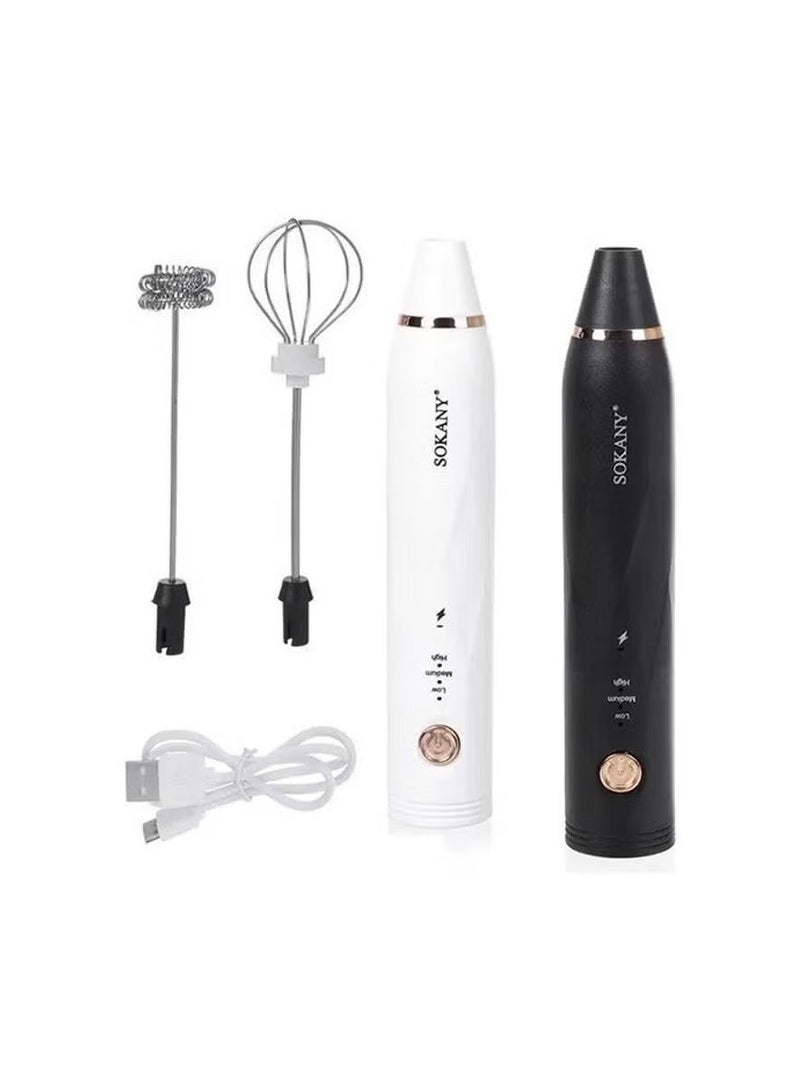 sokany USB Hand Mixer with Egg Beater 30W SK-201A Multicolor - Image 1