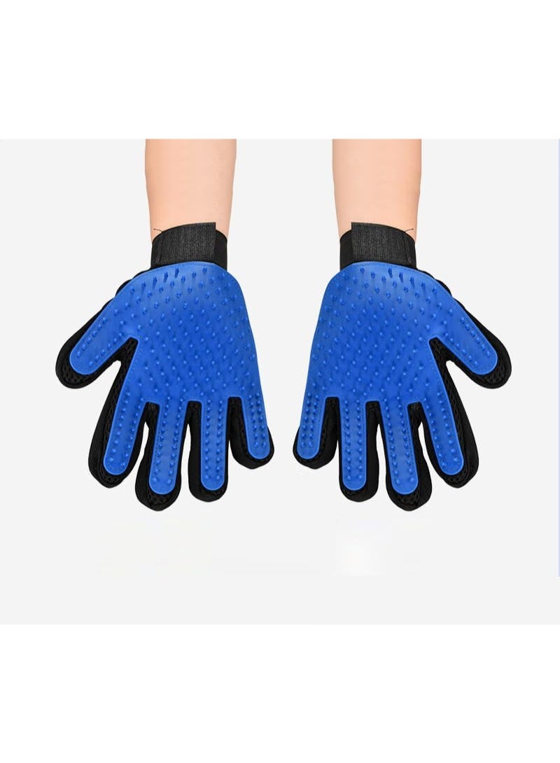 2 Pack Left & Right Hair Removal Grooming Mitts, Efficient Loose Fur Remover Brush Mitts for Long Short Curly Coats - Image 5