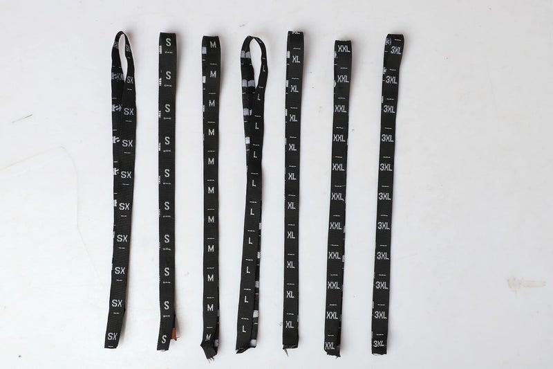 PINACO INDIA (PI) Size Label (XS, S, M, L, XL, XXL, XXXL) [ Pack of 350 Labels]Number Roll Tags for Clothing, Dresses, and Other Project(Black) - Image 5