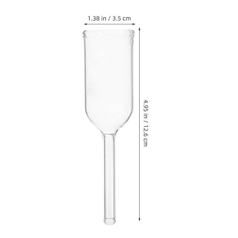 Ciieeo Glass Laboratory Filtration Funnel 32mm Round Bottom Cylindrical Glass Funnel for Chemical Scientific Use and Lab Filtering Supplies - Image 2