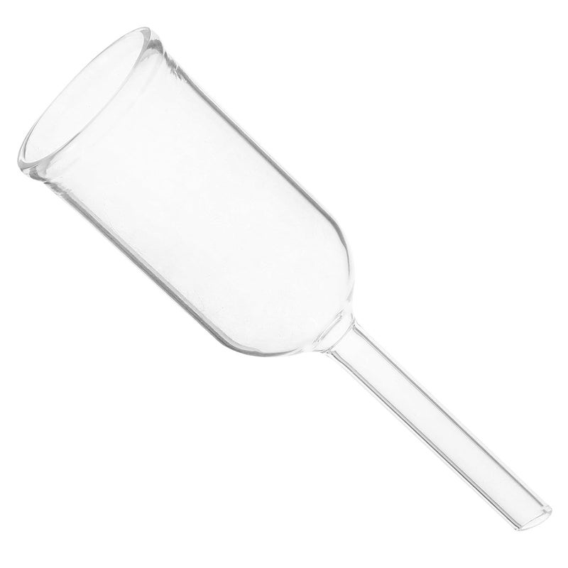 Ciieeo Glass Laboratory Filtration Funnel 32mm Round Bottom Cylindrical Glass Funnel for Chemical Scientific Use and Lab Filtering Supplies - Image 1