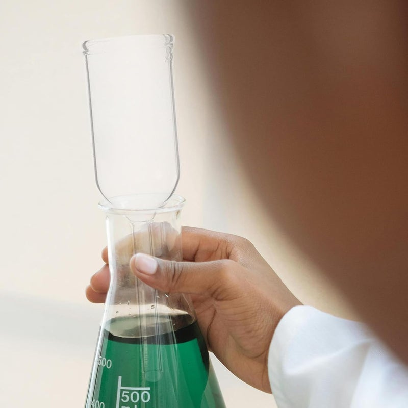 Ciieeo Glass Laboratory Filtration Funnel 32mm Round Bottom Cylindrical Glass Funnel for Chemical Scientific Use and Lab Filtering Supplies - Image 5