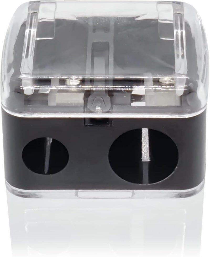 ZOZY Make Up Sharpener Dual Hole Cosmetic Pencil Sharpener for Eyeliner & Lip Liner, Compact & Easy to Clean