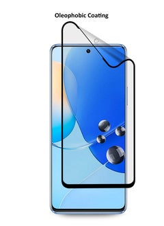 دبليو تيك واقي شاشة 9D ماتي سيراميك بتغطية كاملة لهاتف Huawei Nova 11i / Nova 9 SE شفاف / أسود  - Image 4