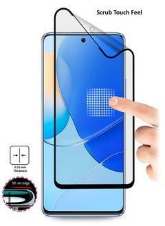 دبليو تيك واقي شاشة 9D ماتي سيراميك بتغطية كاملة لهاتف Huawei Nova 11i / Nova 9 SE شفاف / أسود  - Image 3