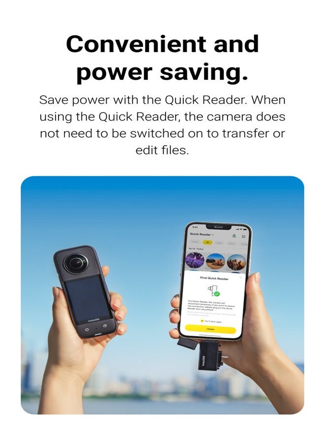 انستا 360 - قارئ سريع متوافق مع Insta360 X3 - Image 1