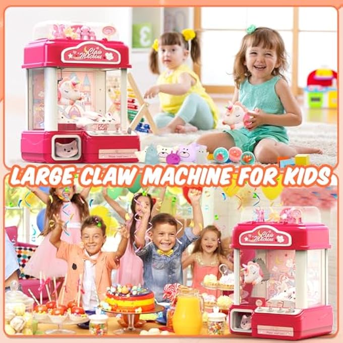 15 CLAWS MACHINES FOR KIDS ADULTS WITH SOUND LIGHT, VENDING MACHINE CANDY GRABBER PRIZE DISPENSER TOYS, UNICORNS CLAWS MACHINES ELECTRIC CONTROL,BIRTHDAY GIRL TOYS GIFT - Image 3